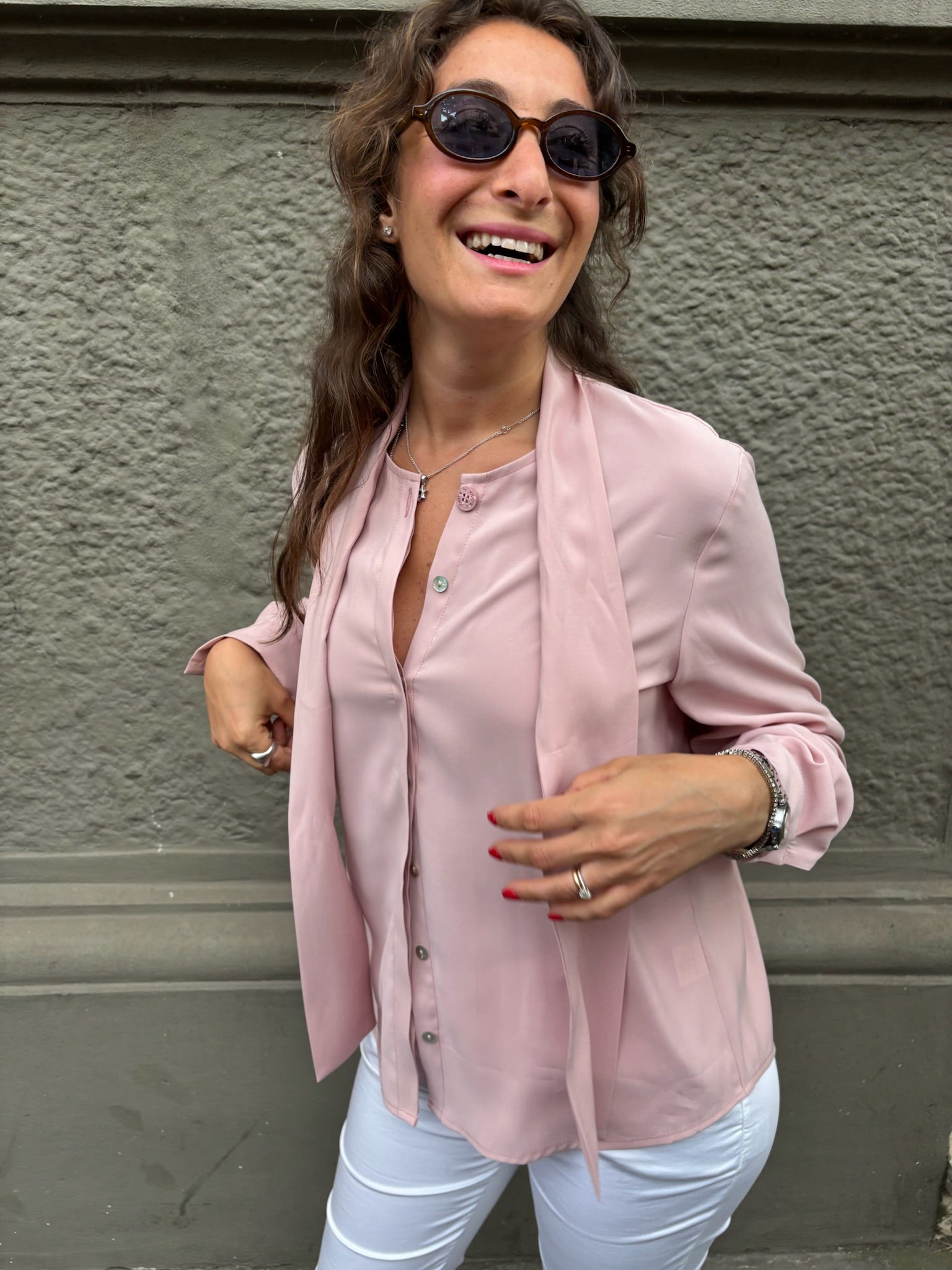 THAT'S IT Camicia Cupro peonia