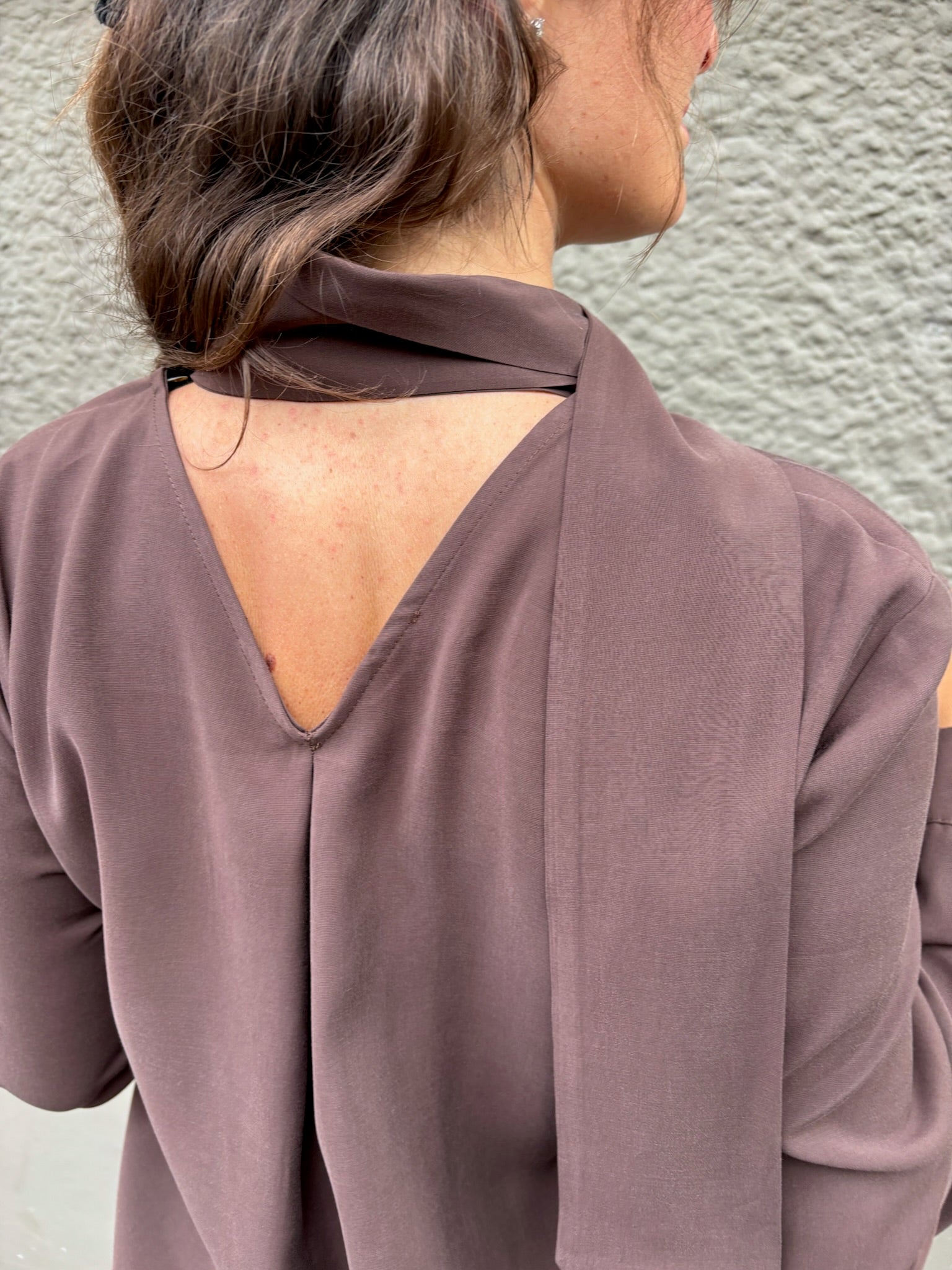 THAT'S IT Camicia Cupro espresso