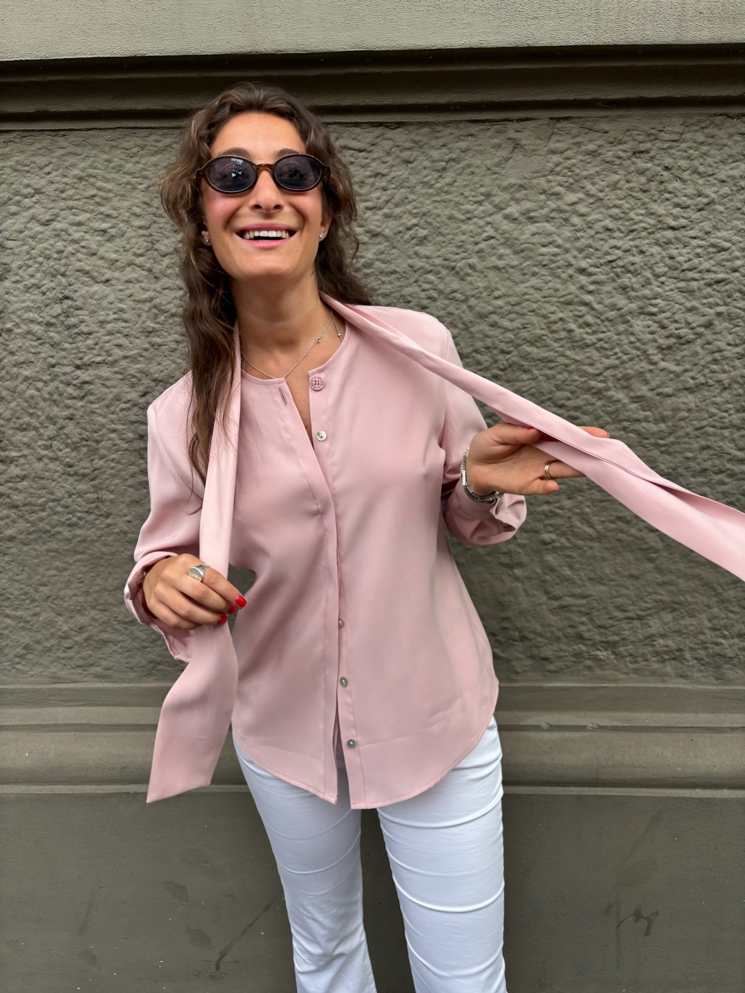 THAT'S IT Camicia Cupro peonia
