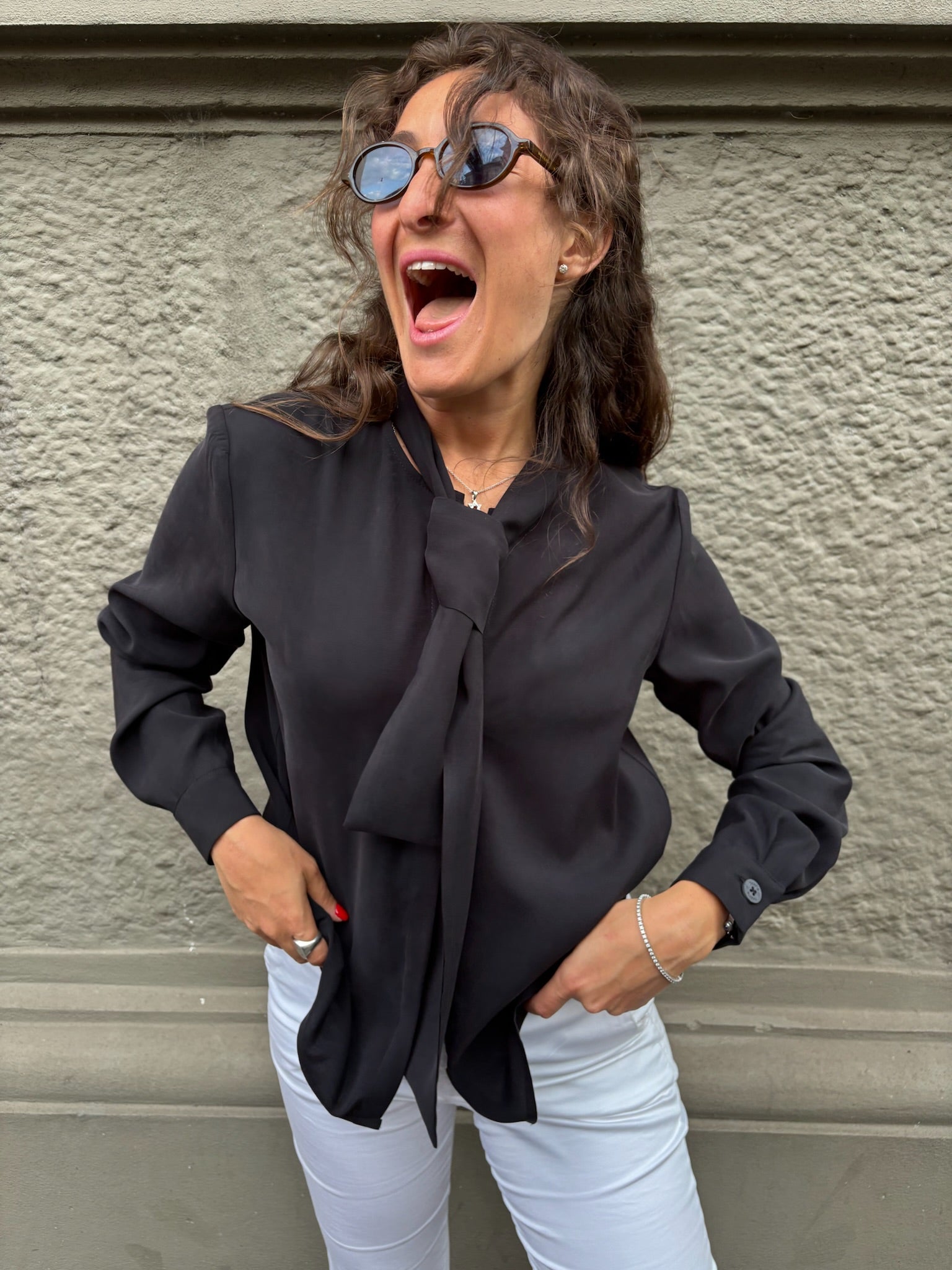 THAT'S IT Camicia Cupro liquirizia