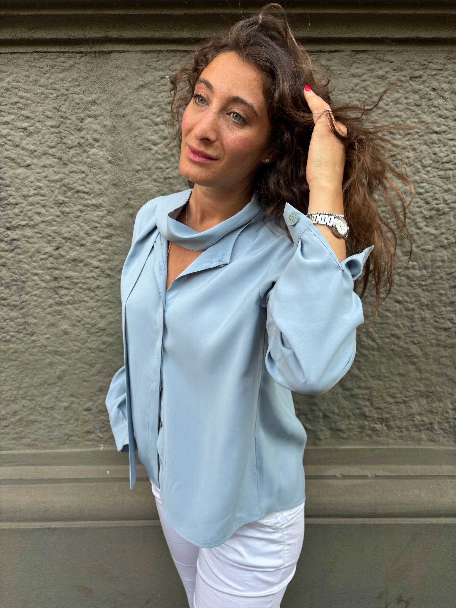 THAT'S IT Camicia Cupro ortensia