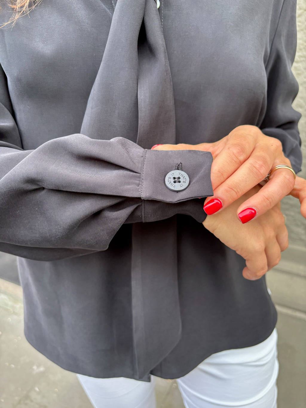 THAT'S IT Camicia Cupro liquirizia