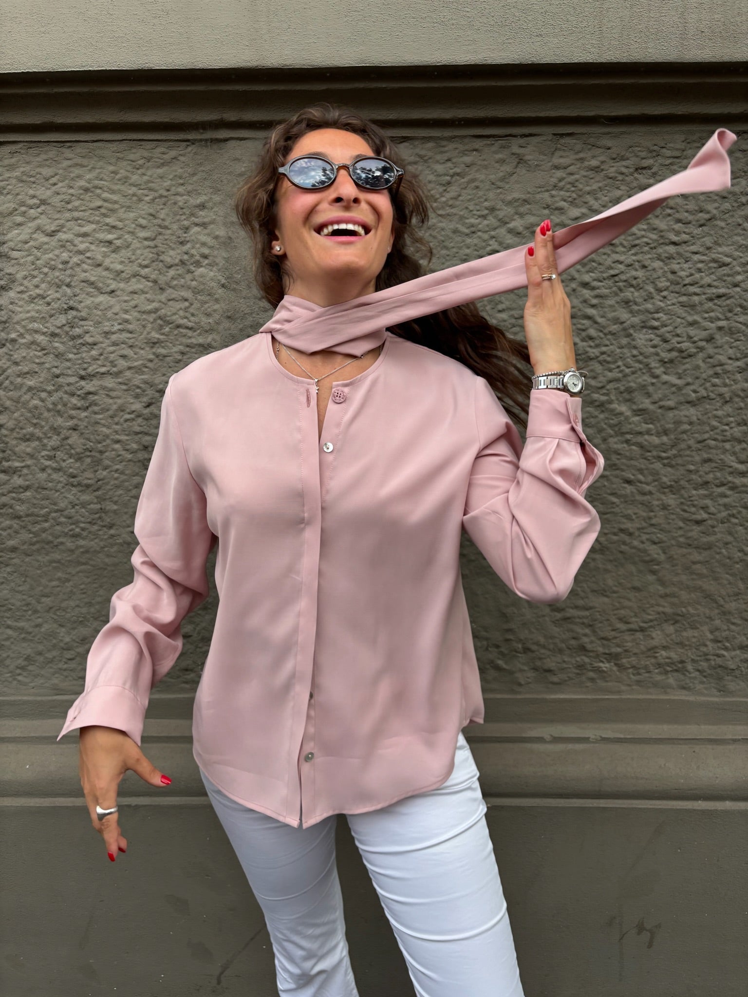 THAT'S IT Camicia Cupro peonia