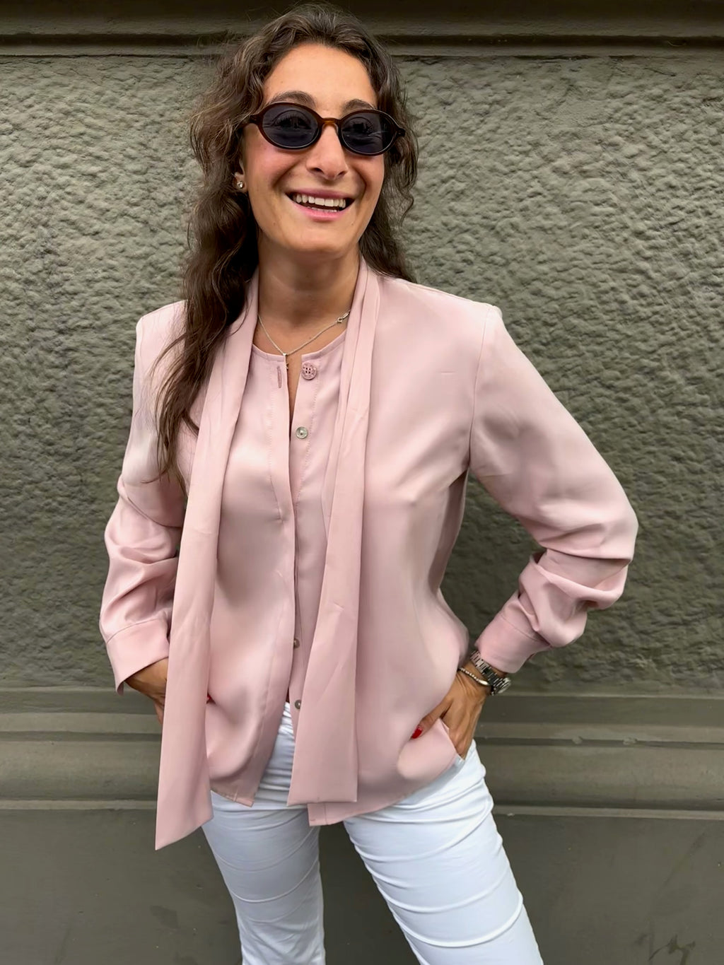 THAT'S IT Camicia Cupro peonia