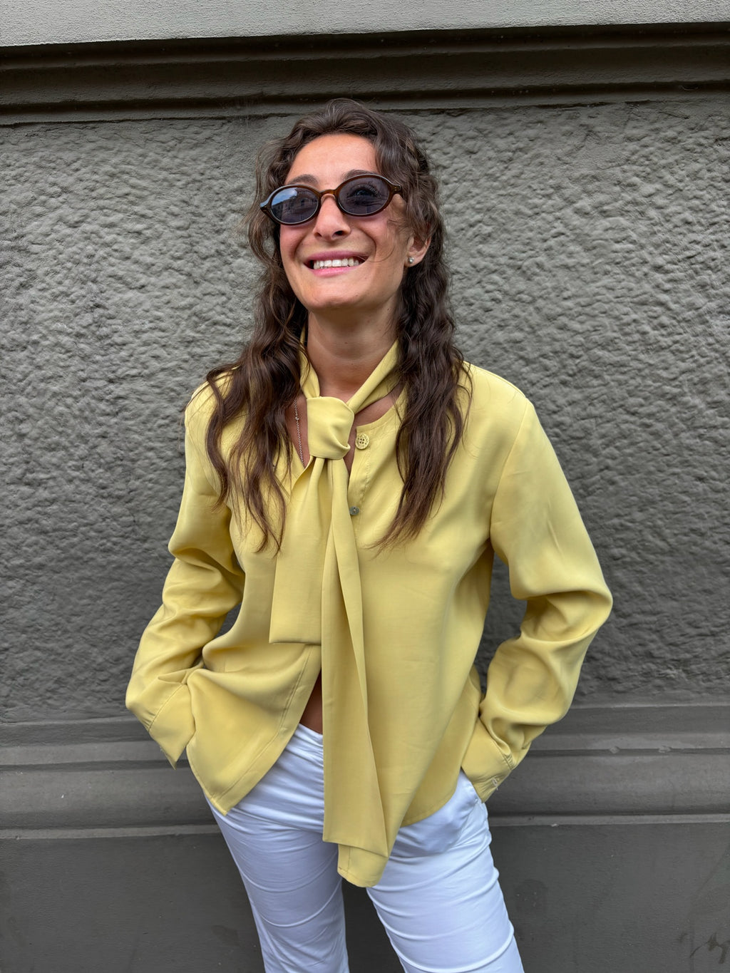 THAT'S IT Camicia Cupro zafferano