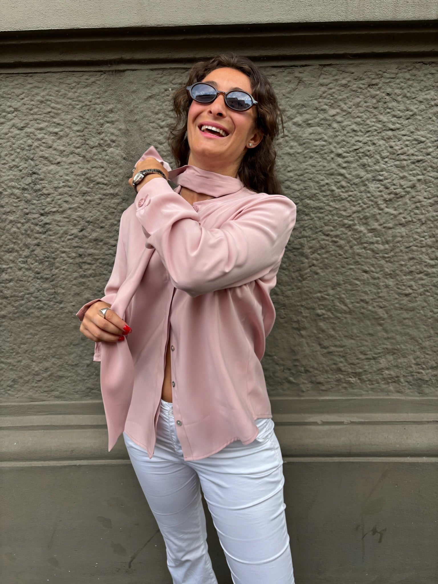 THAT'S IT Camicia Cupro peonia