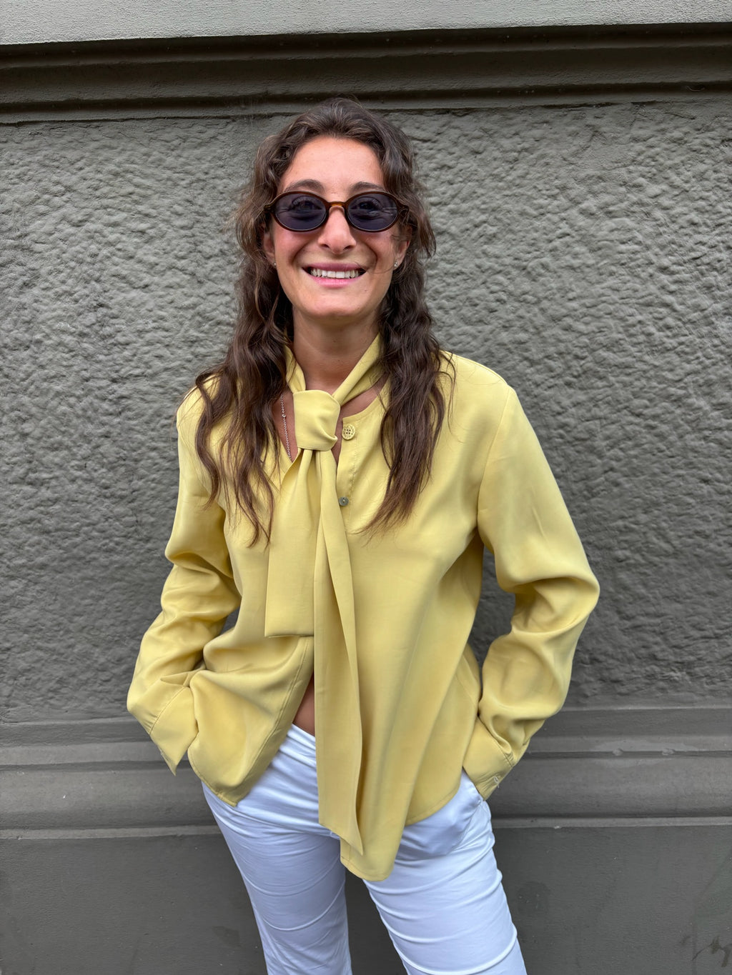 THAT'S IT Camicia Cupro zafferano