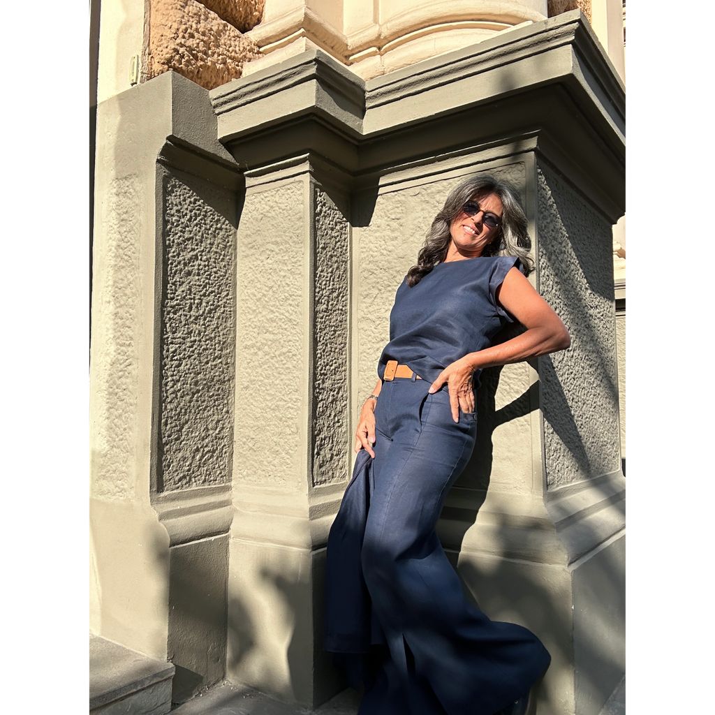 THAT'S IT Blusa Lino blu