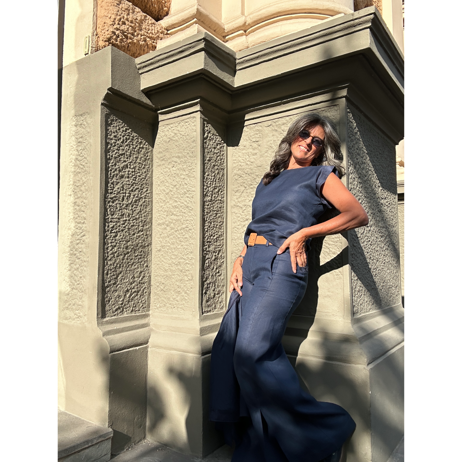 THAT'S IT Blusa Lino blu