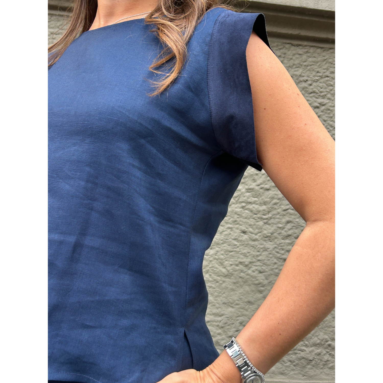 THAT'S IT Blusa Lino blu