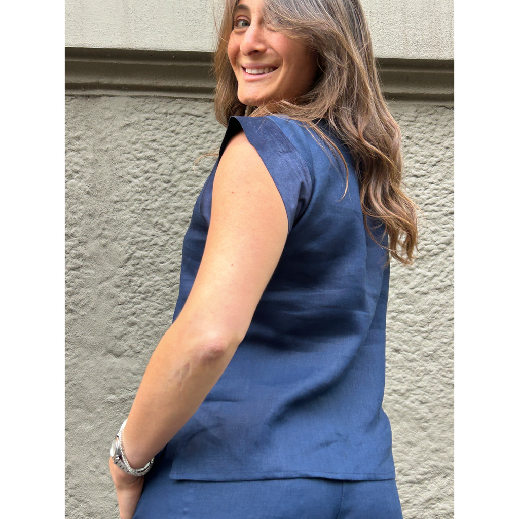 THAT'S IT Blusa Lino blu