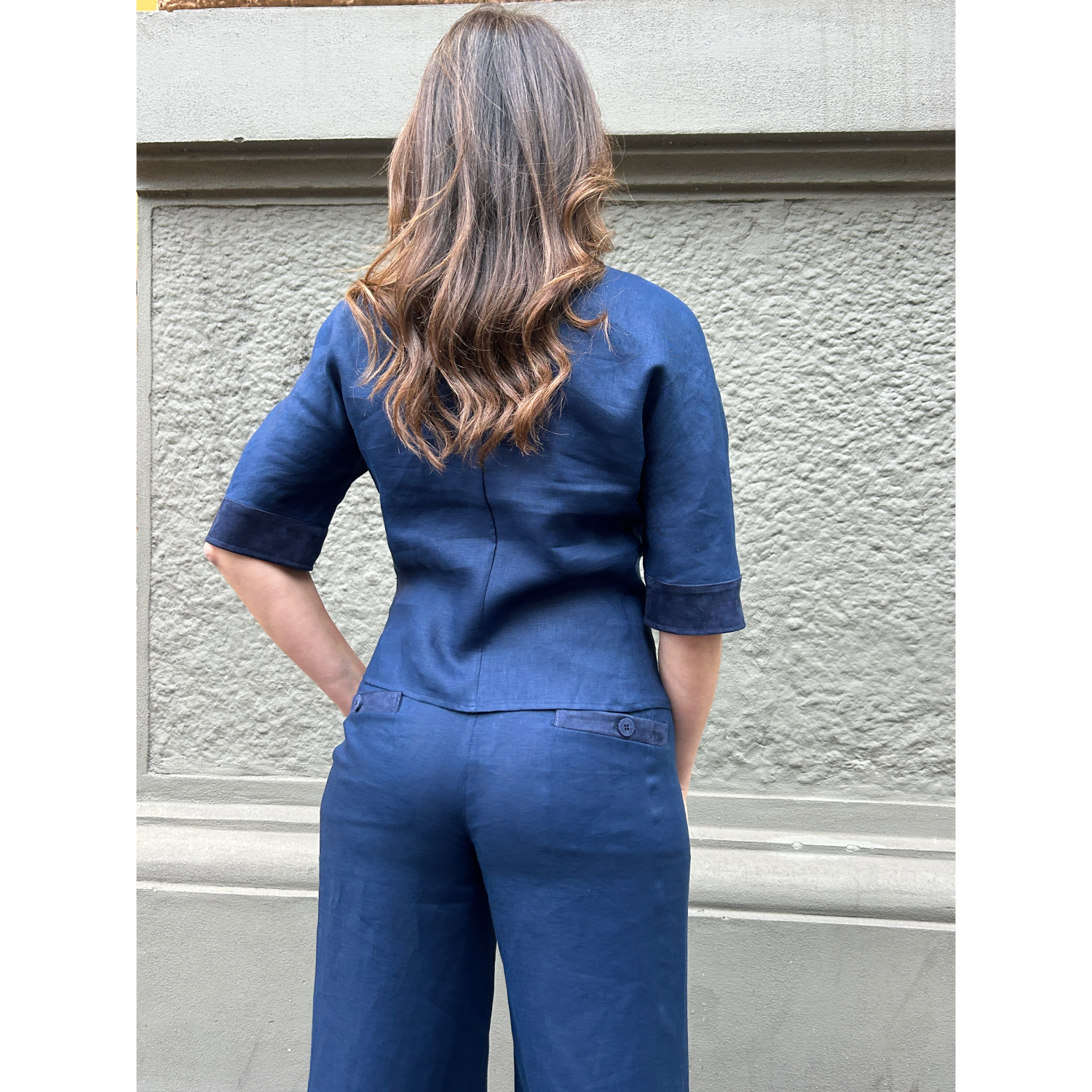 THAT'S IT Camicia Lino blu