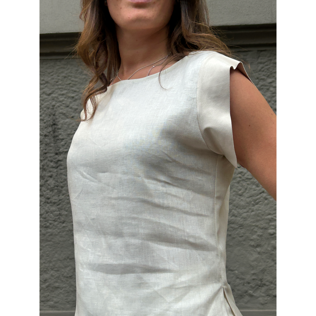 THAT'S IT Blusa Lino panna