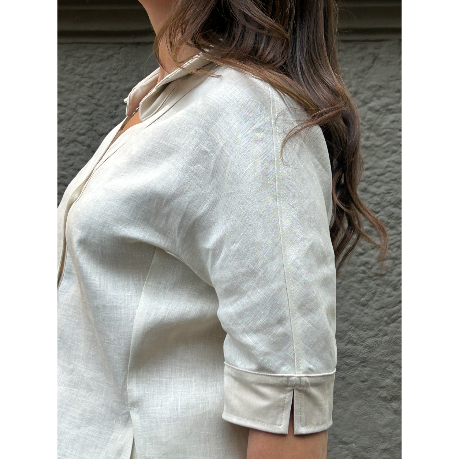 THAT'S IT Camicia Lino panna