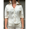 THAT'S IT Camicia Lino panna