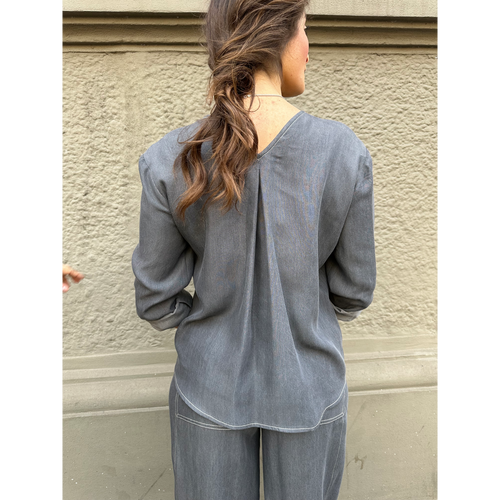 THAT'S IT Blusa Chambray creta