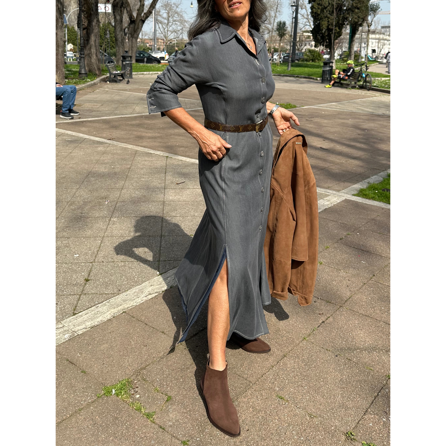 THAT'S IT Abito Chambray creta