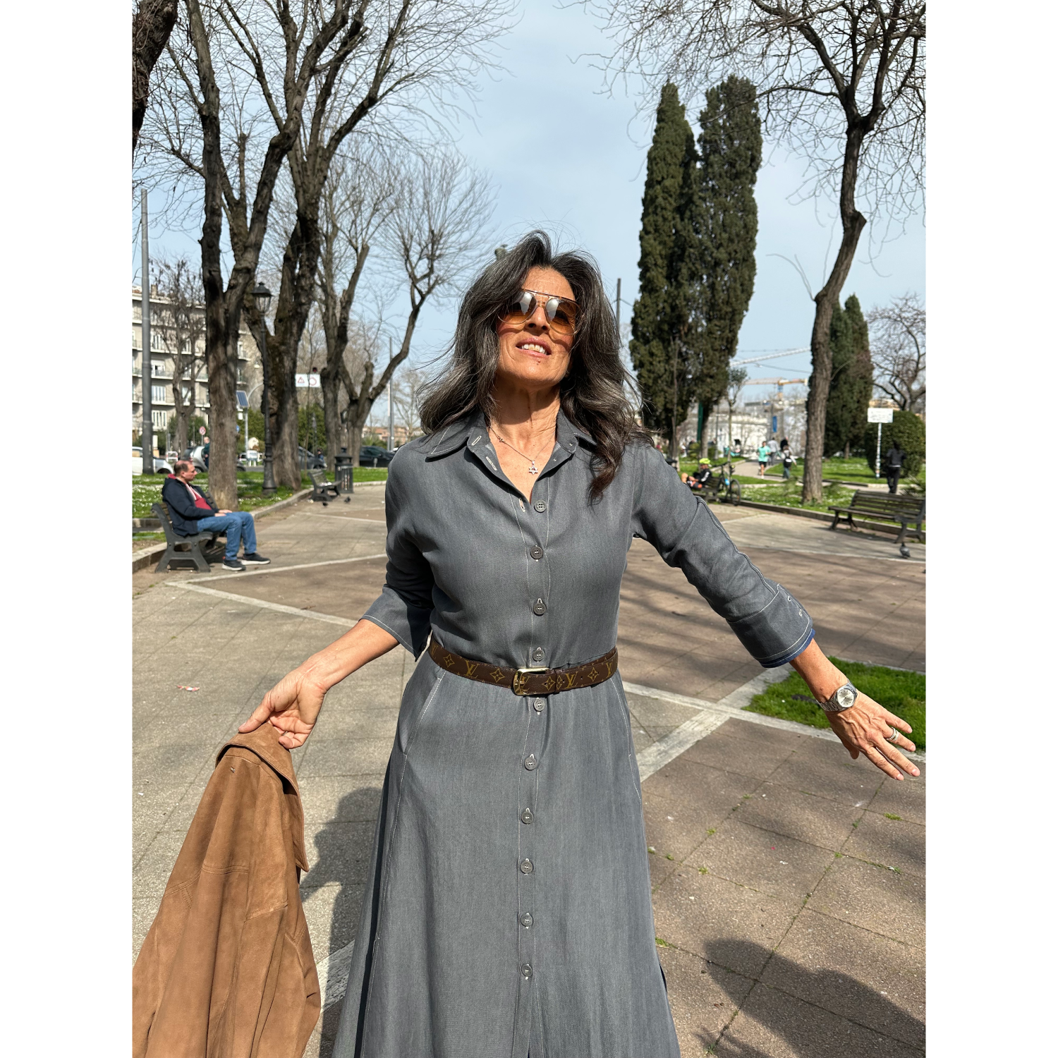 THAT'S IT Abito Chambray creta