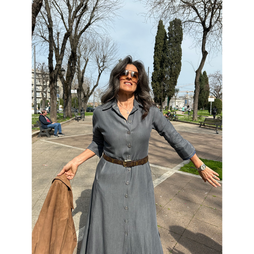THAT'S IT Abito Chambray creta