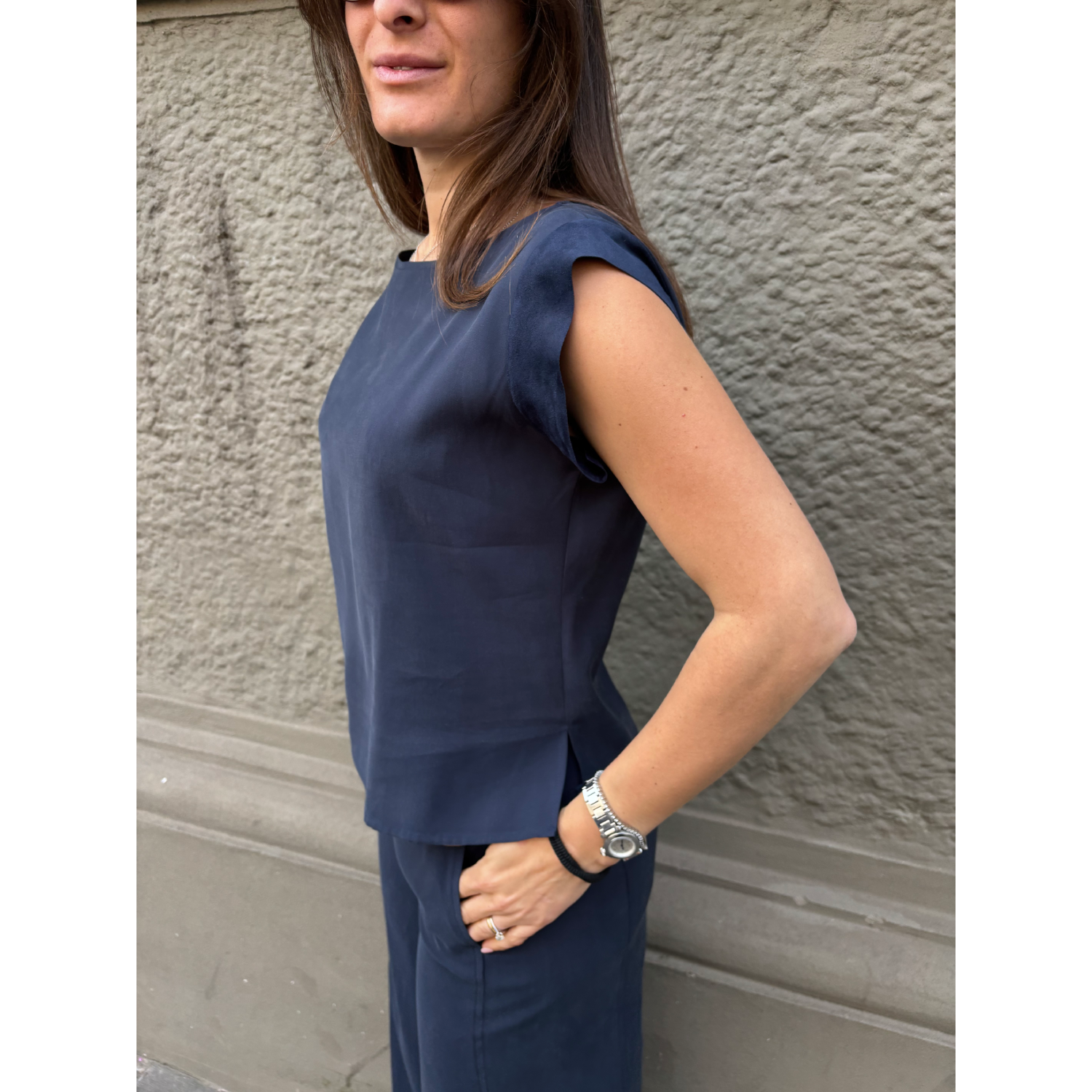 THAT'S IT Blusa Cupro blu