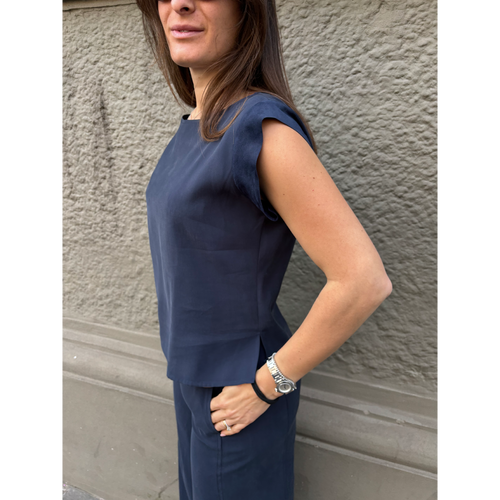 THAT'S IT Blusa Cupro blu