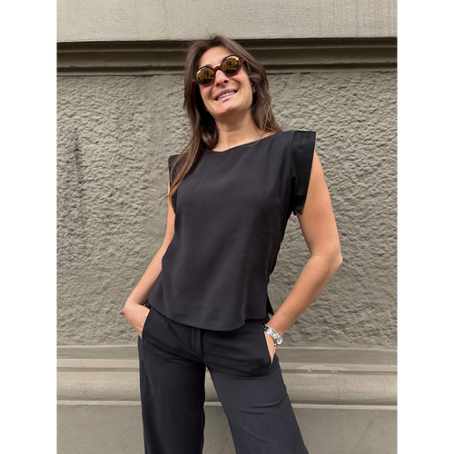 THAT'S IT Blusa Cupro nero