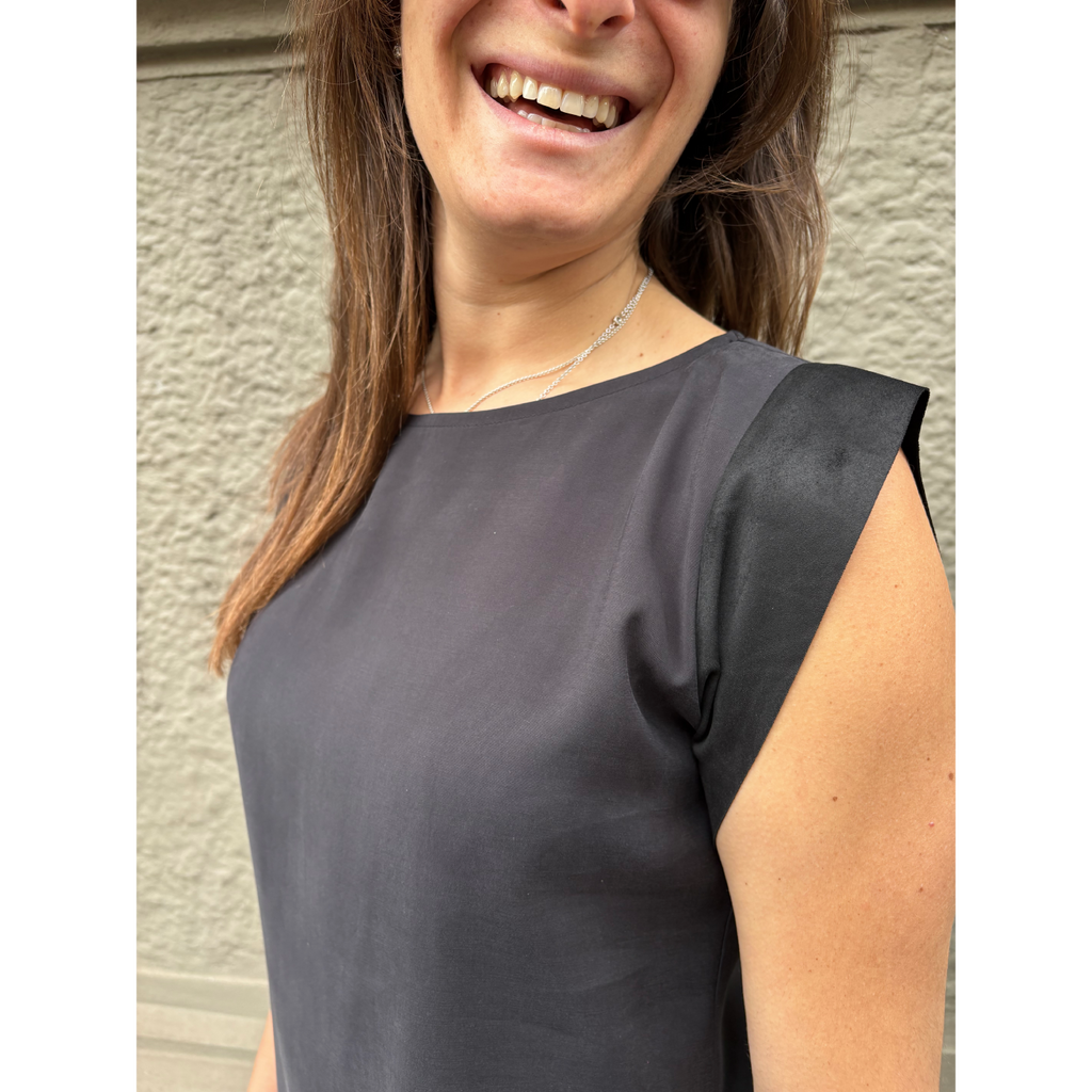 THAT'S IT Blusa Cupro nero