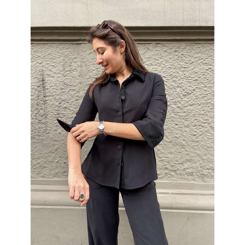 THAT'S IT Camicia Cupro nero