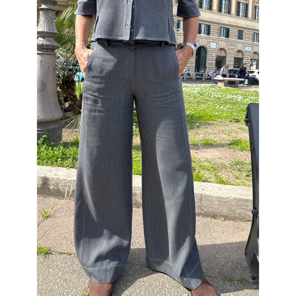 THAT'S IT Wide Chambray creta
